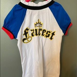 Disney descendants girls tee size 7-8 “fairest”